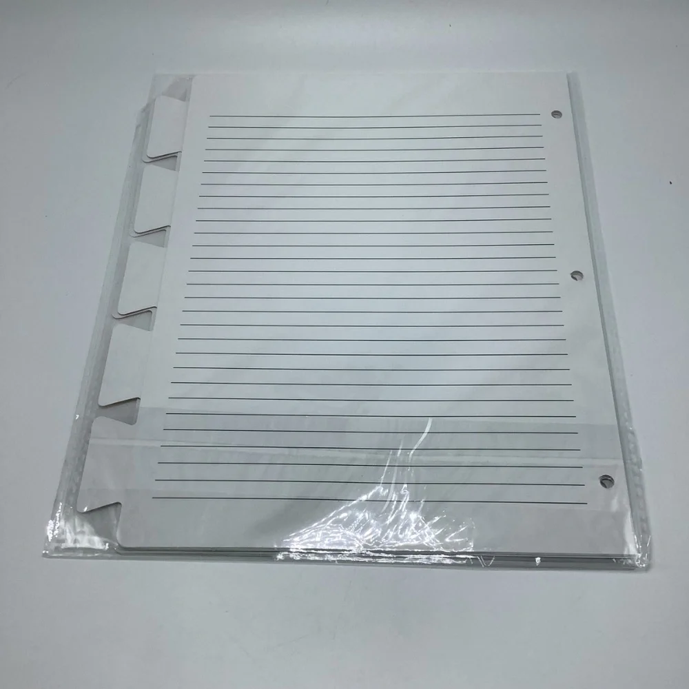 5 Y Yoma Colored 3 Ring‎ Binder Dividers w/ Tabs Letter Size Decorative